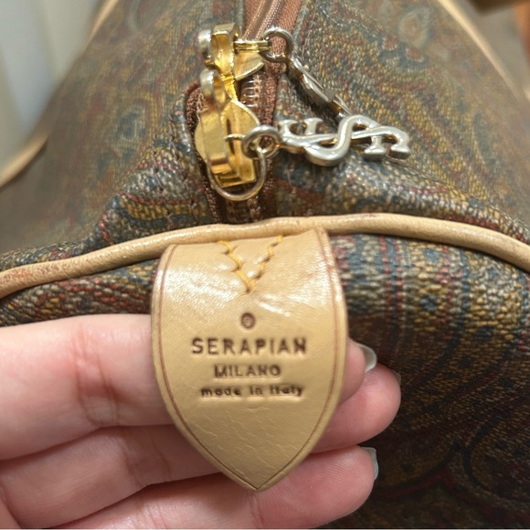 Serapian Milano Travel Bag Like New EUC - Picture 4 of 5